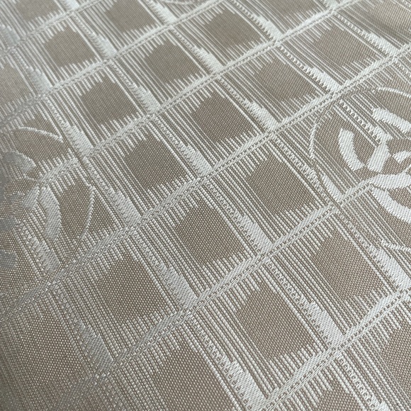 Chanel 💕Travel Tote Fabric Leather Strap Pink Tan Quilted Appearance CC Logo - Picture 9 of 14